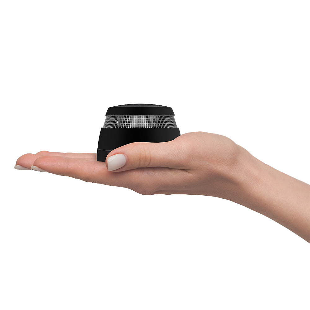 Trådløs optisk seriekoblet røykvarsler Black Edition – Cavius