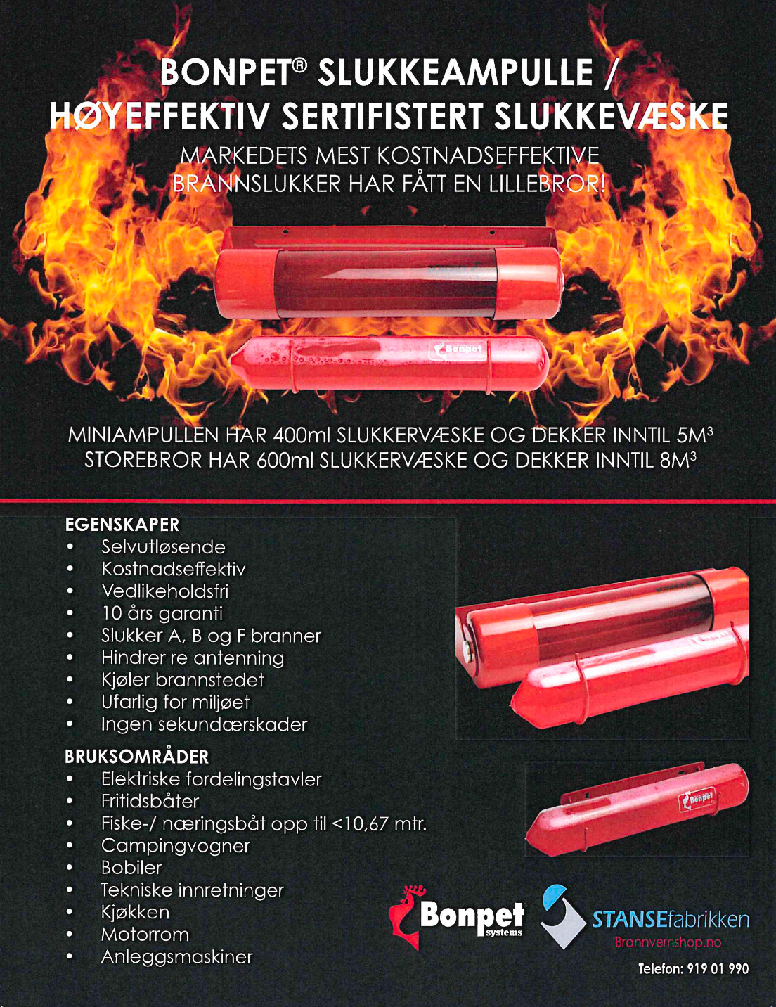 Bonpet Slukkeampull 600ml
