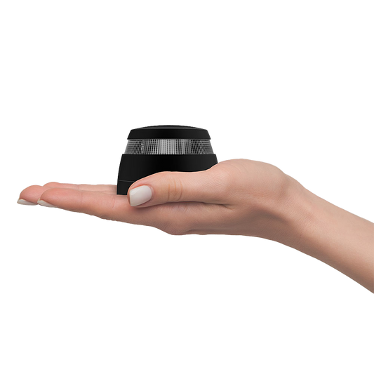 Trådløs optisk seriekoblet røykvarsler Black Edition – Cavius 